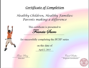 HCHF Certificate